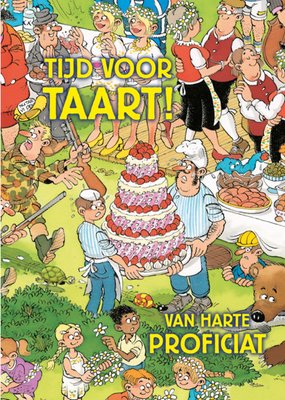 Jan van Haasteren | Verjaardagskaart | Tijd voor taart
