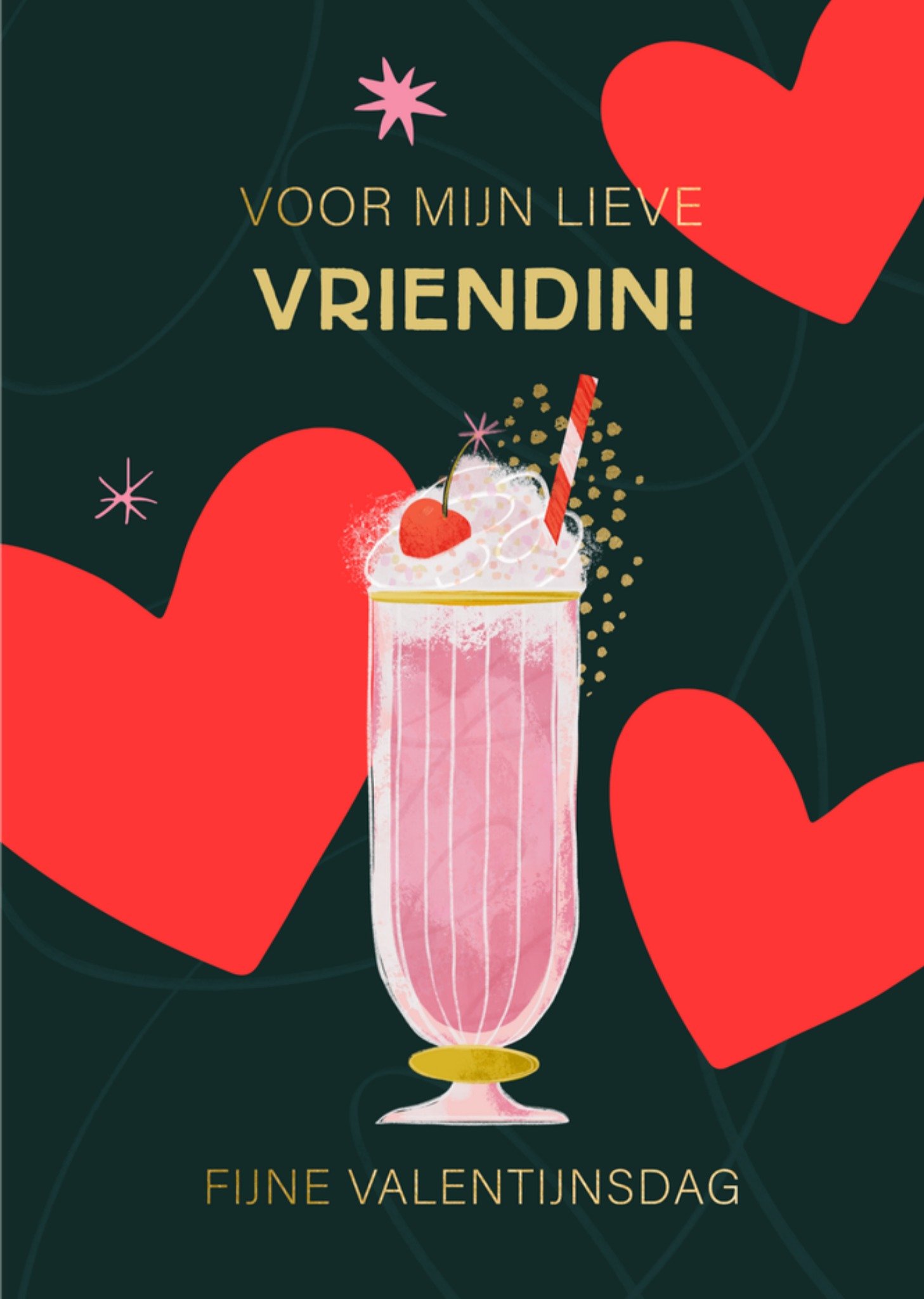 Valentijnskaart Vriendin Greetz