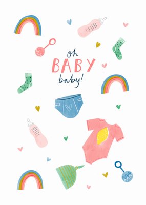 Jess rose | Geboortekaart | illustratie