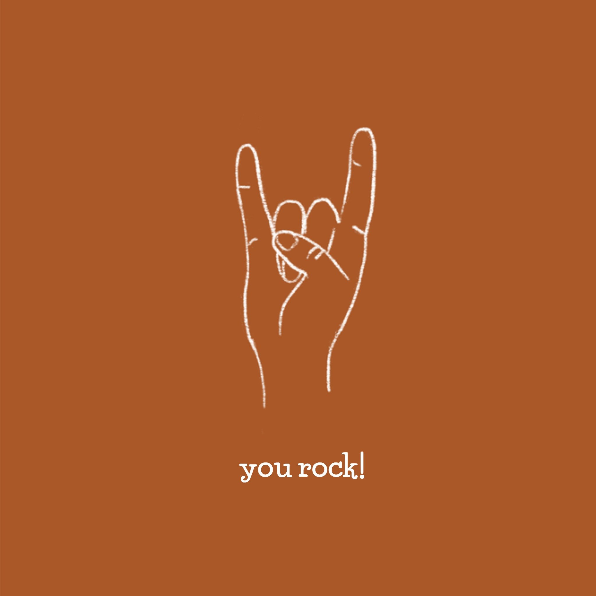 Greetz Succeskaart you rock! illustratie Vierkant