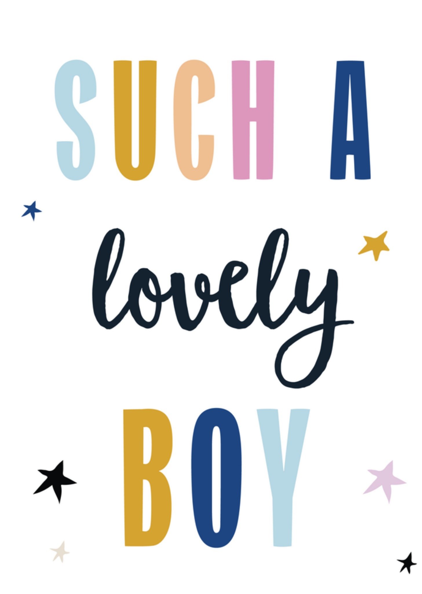 Geboortekaart lovely boy Greetz