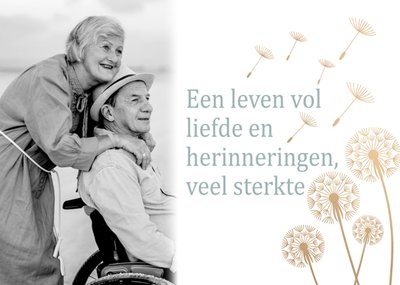 Greetz | Condoleancekaart | Een leven vol liefde en herinneringen