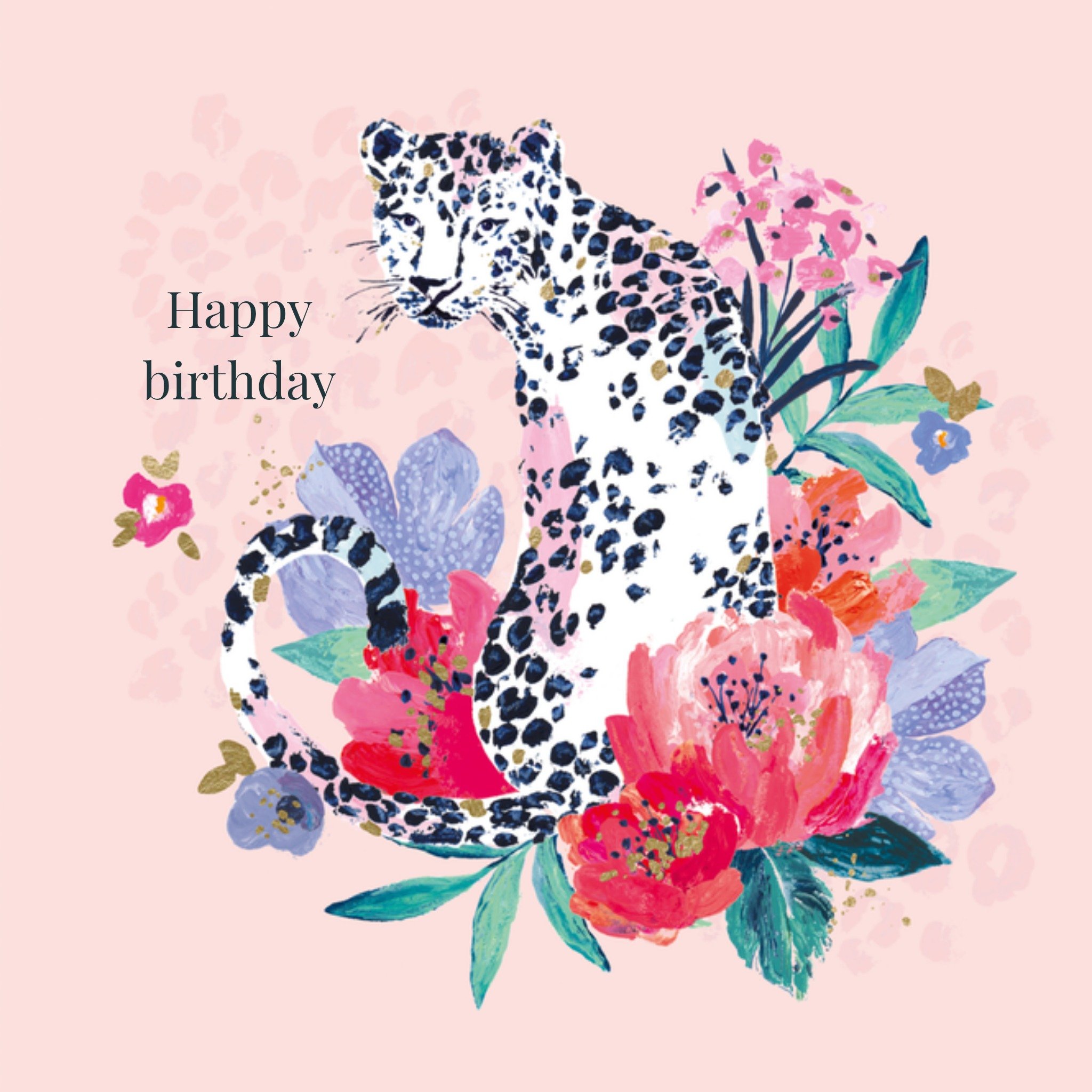 HotchPotch Verjaardagskaart Tijger Vierkante Kaart Hotchpotch