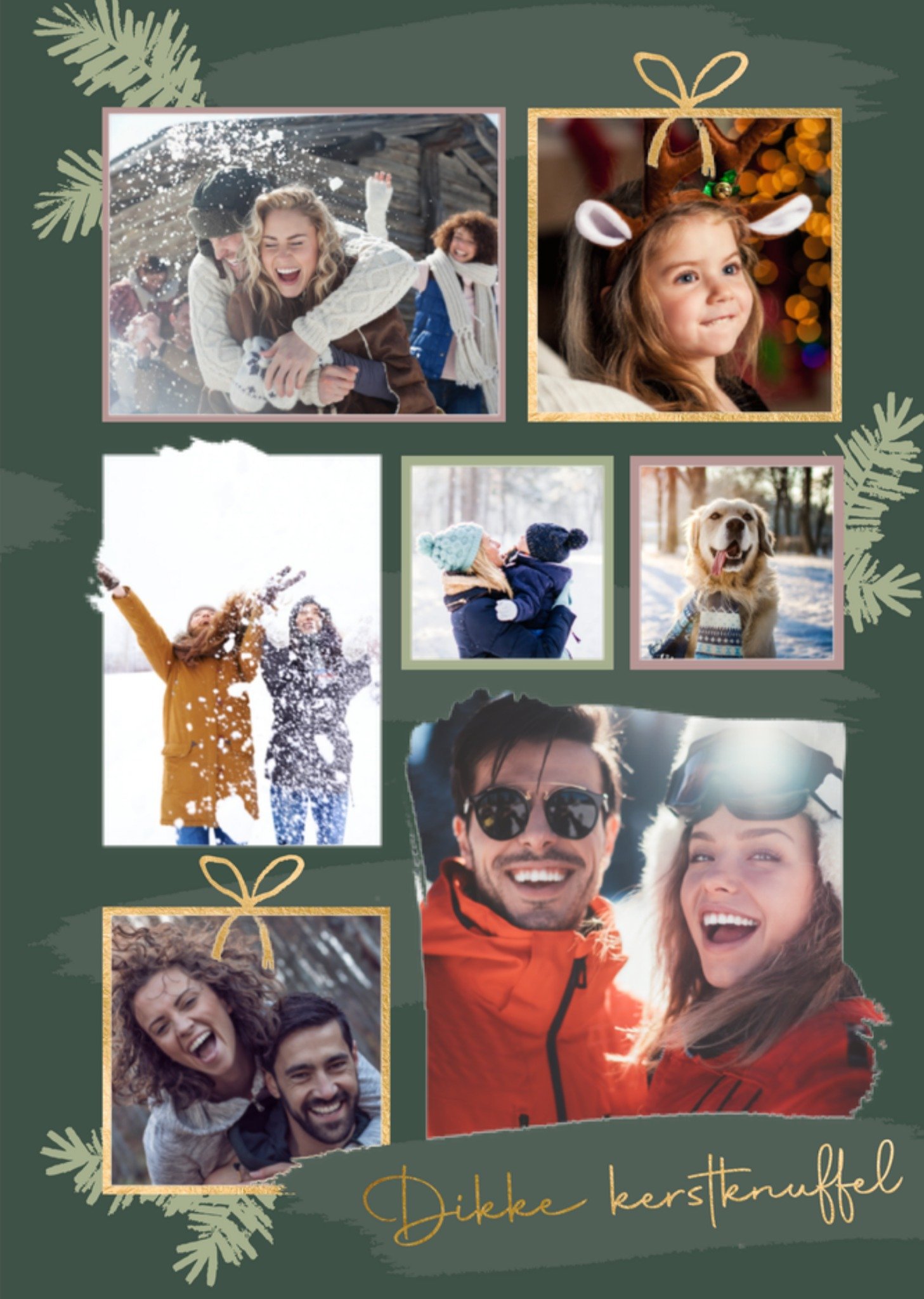Greetz Kerstkaart Met fotos Cadeau Standard Card