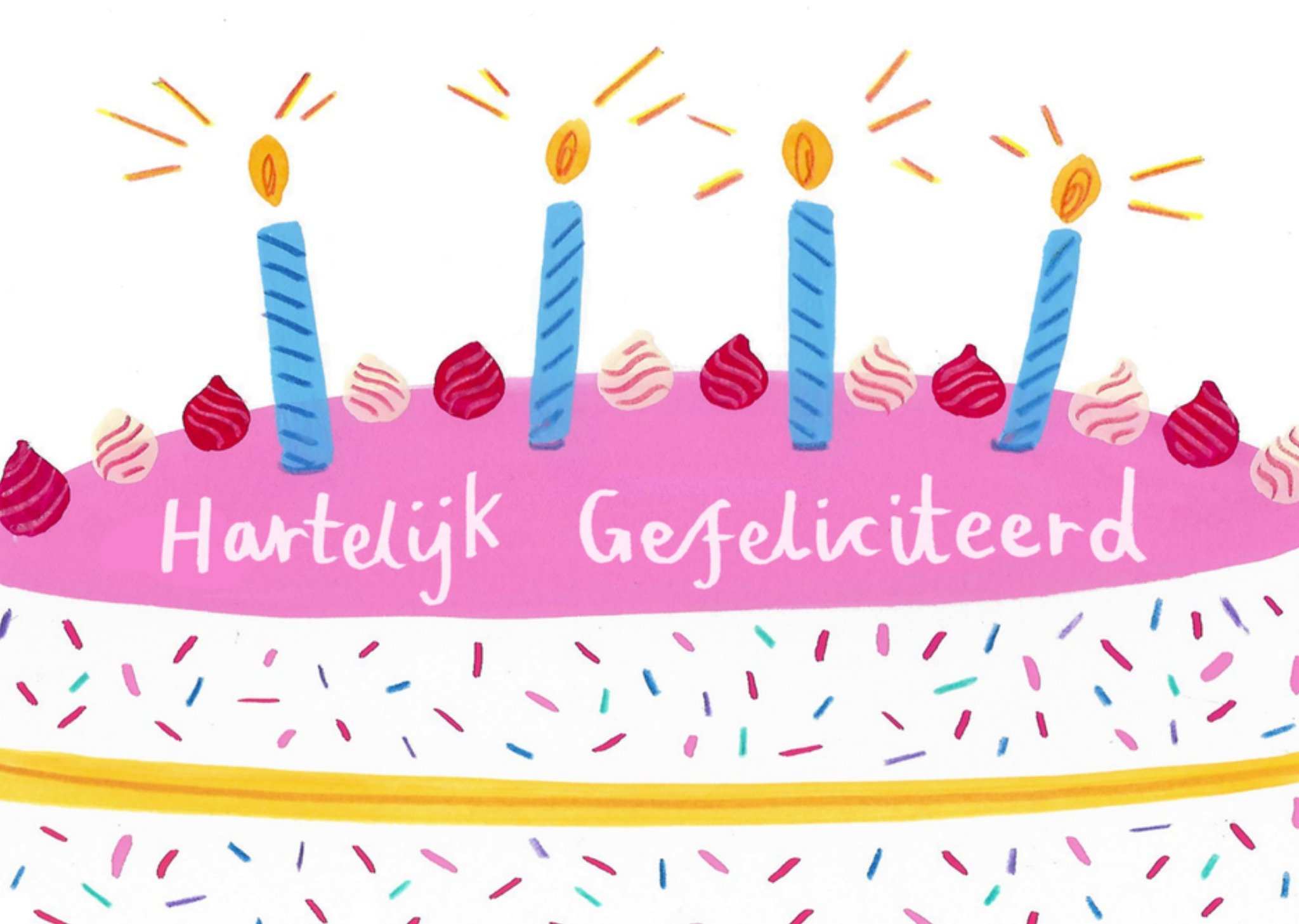 Stella Isaac Verjaardagskaart illustratie Kaart Stella Isaac Illustrations