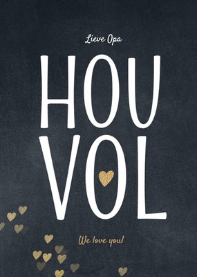 Hou Vol Krijtbord Typografisch Opa Sterkte Kaart