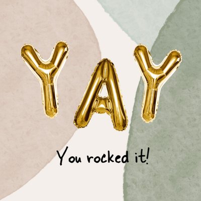 Greetz | Geslaagd kaart | Yay you rocked it