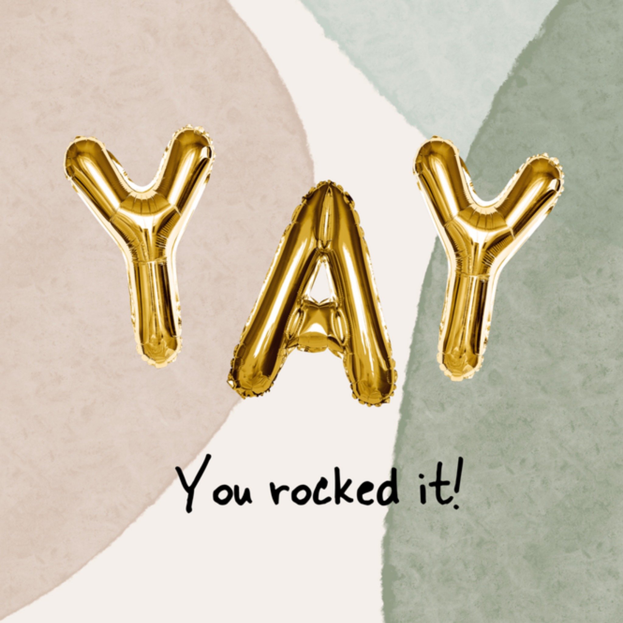 Greetz Geslaagd kaart Yay you rocked it Vierkant