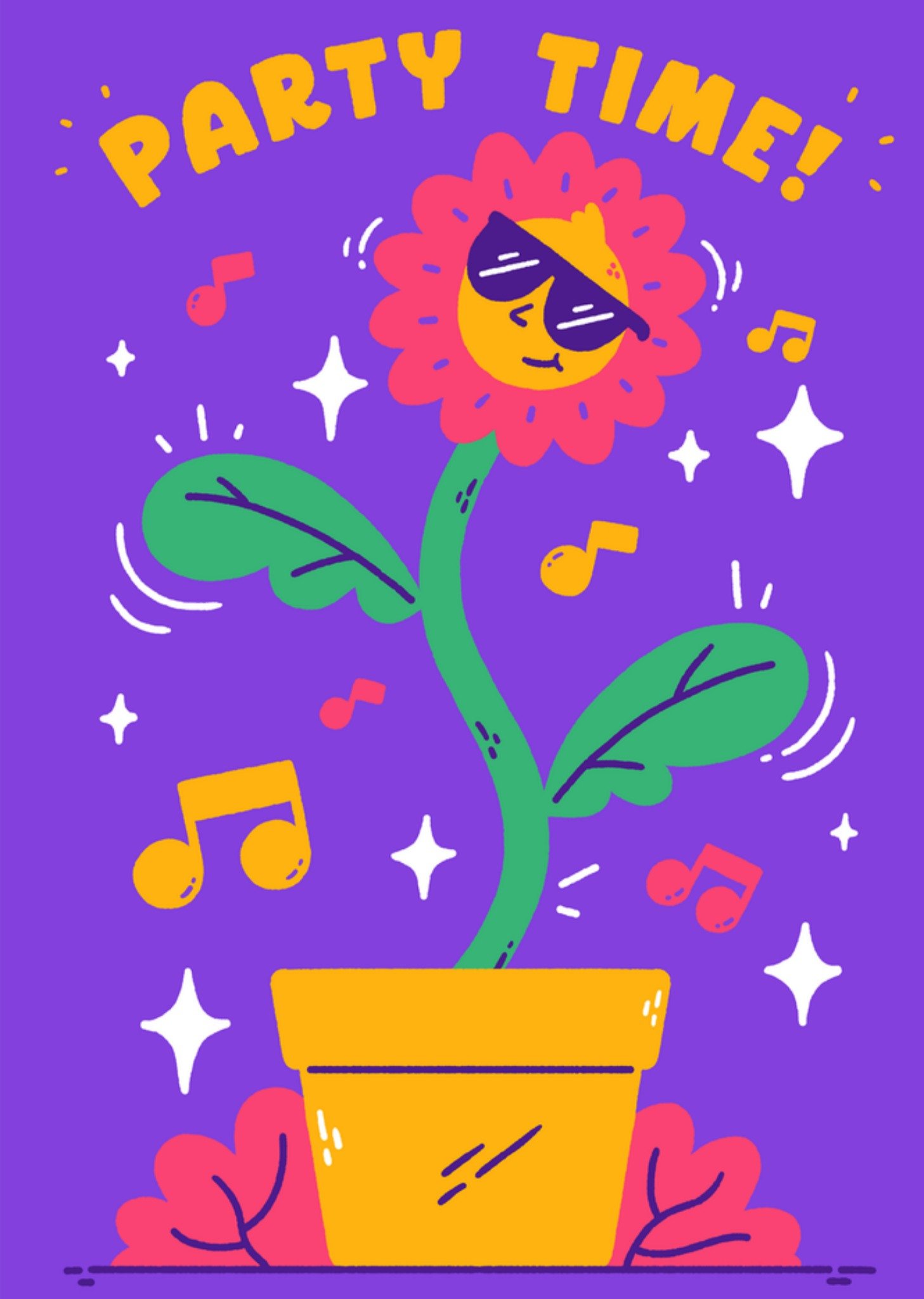Zomaar kaart Party time KaartJolly Awesome