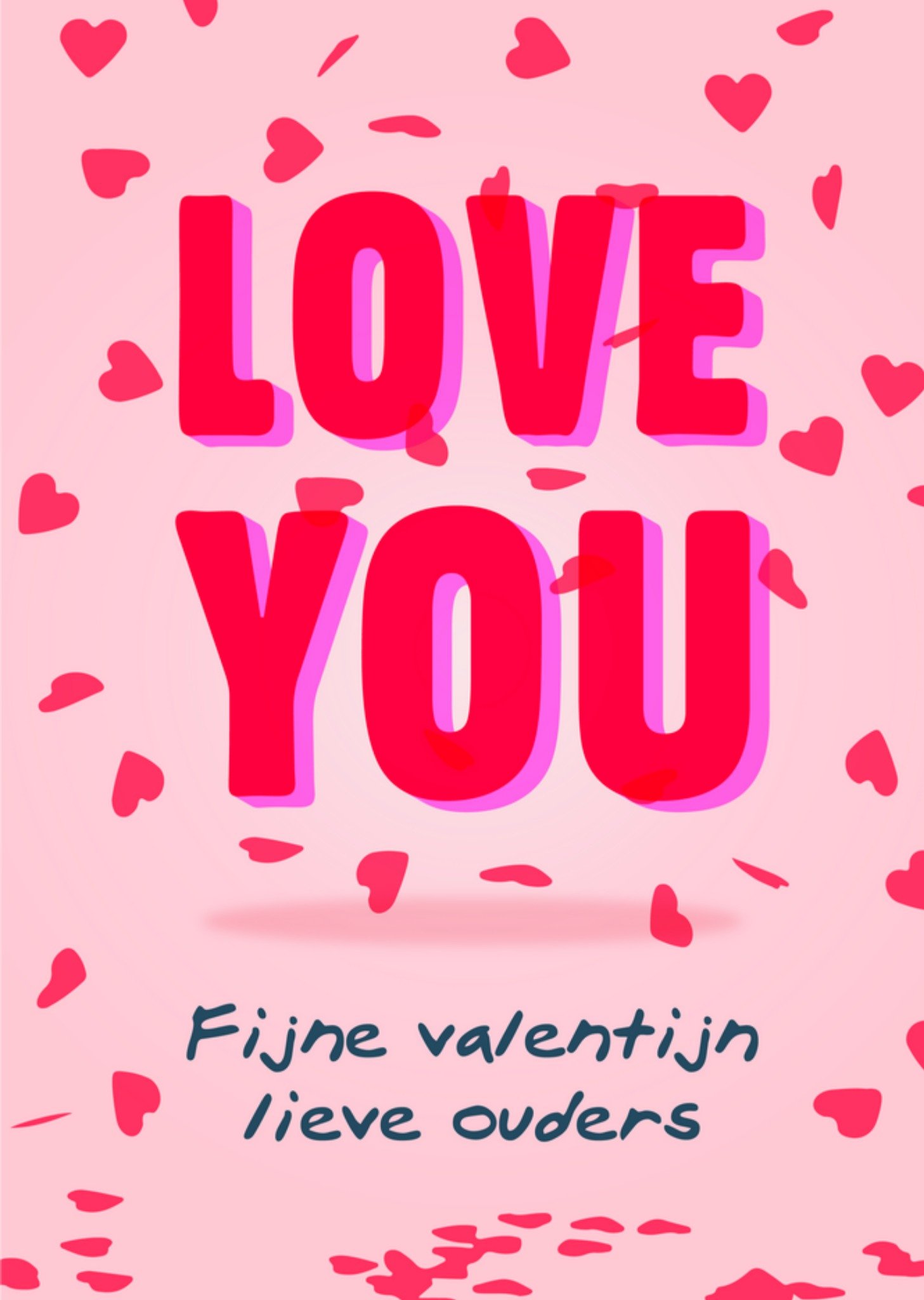 Valentijnskaart - Love You - Ouders