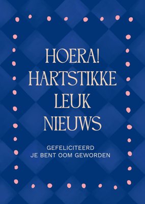 Greetz | Geboortekaart | Oom | Leuk nieuws