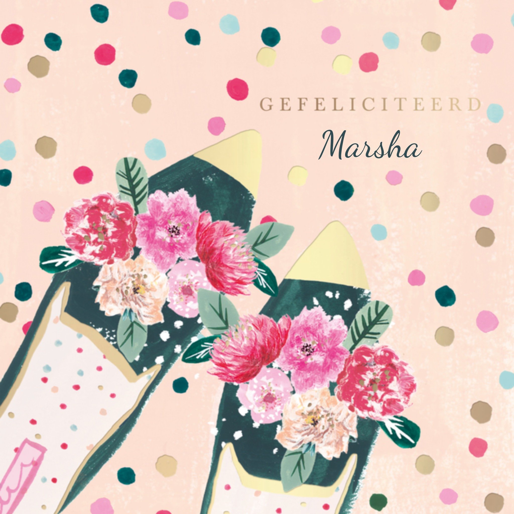 HotchPotch Verjaardagskaart met naam Vierkante Kaart Hotchpotch