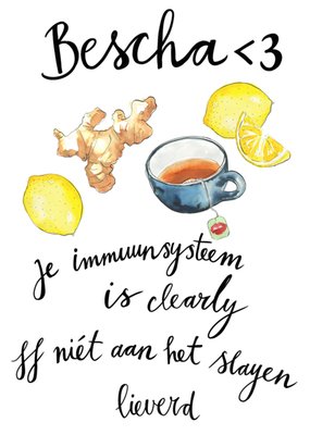De Haarclip van Marie Claire | Marie Bodié | Beterschapskaart | Immuun systeem