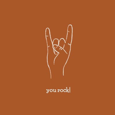 Greetz | Succeskaart | you rock! | illustratie