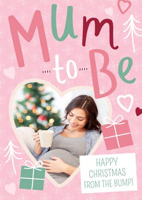 Fijne Kerst Van De Babybuik Hart Foto Upload Aanstaande Mama Kaart