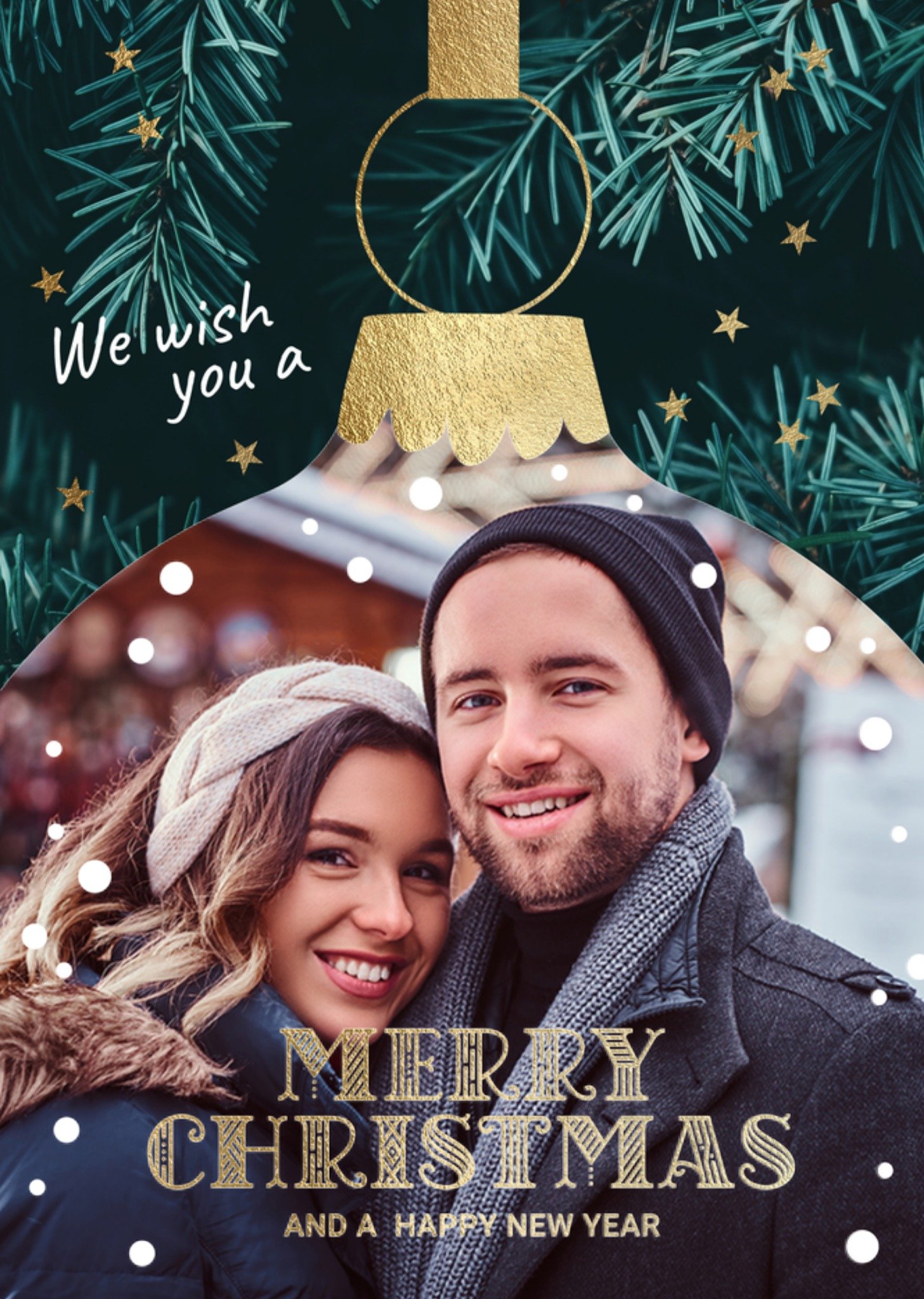 Kerstkaart Kertsboom Foto Luckz