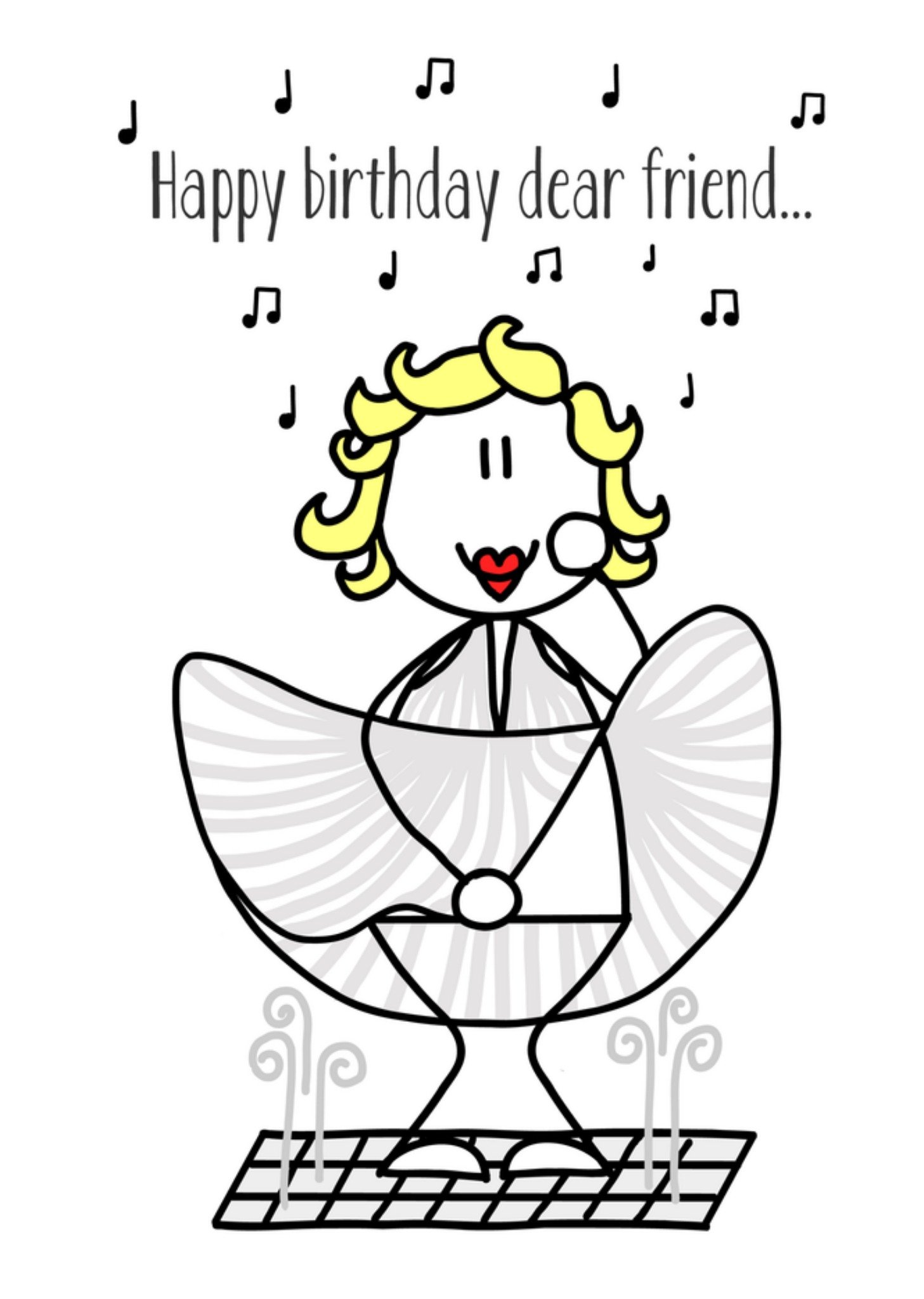 Verjaardagskaart illustratie Kaart YH Tekent