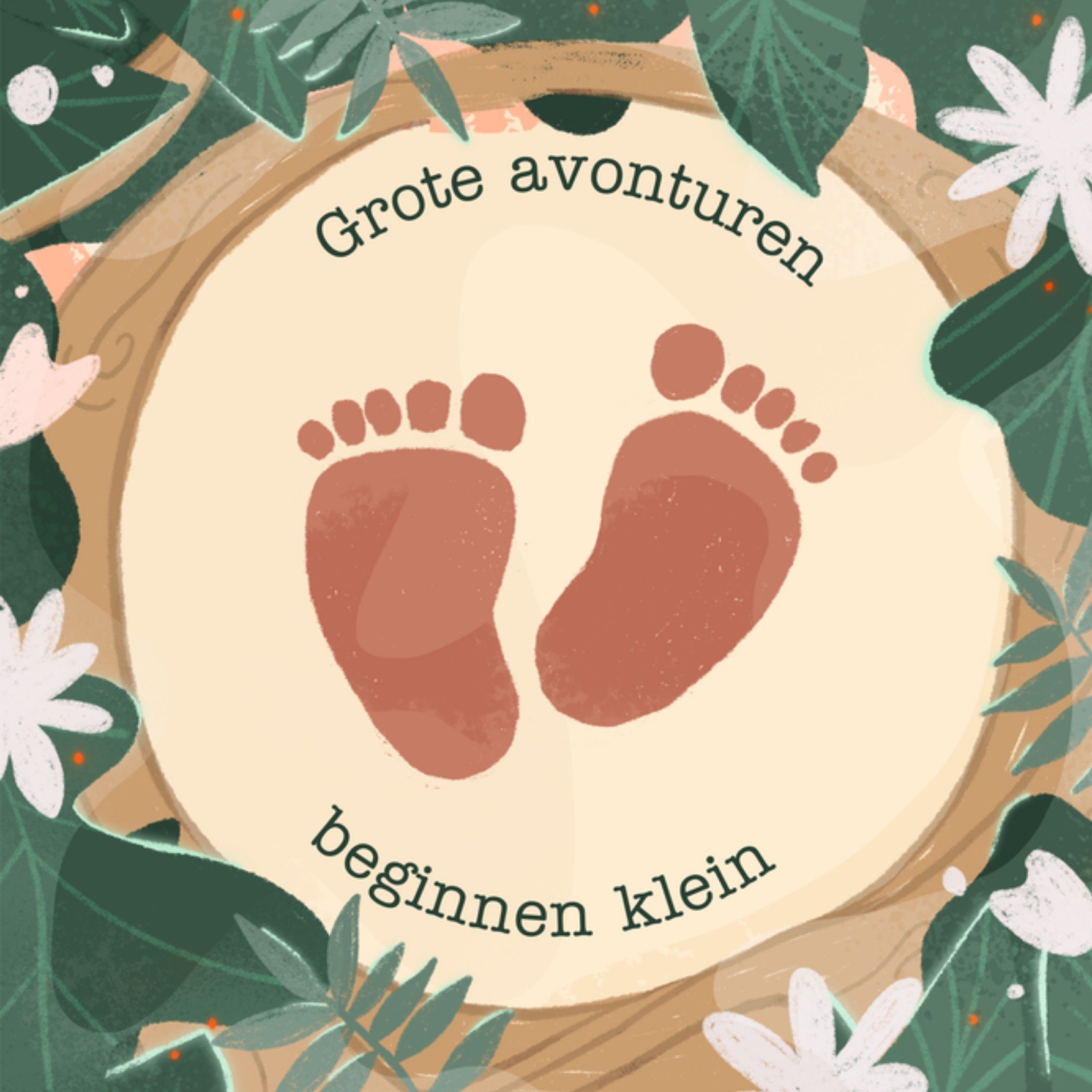 Greetz Geboortekaart Lief Vierkant