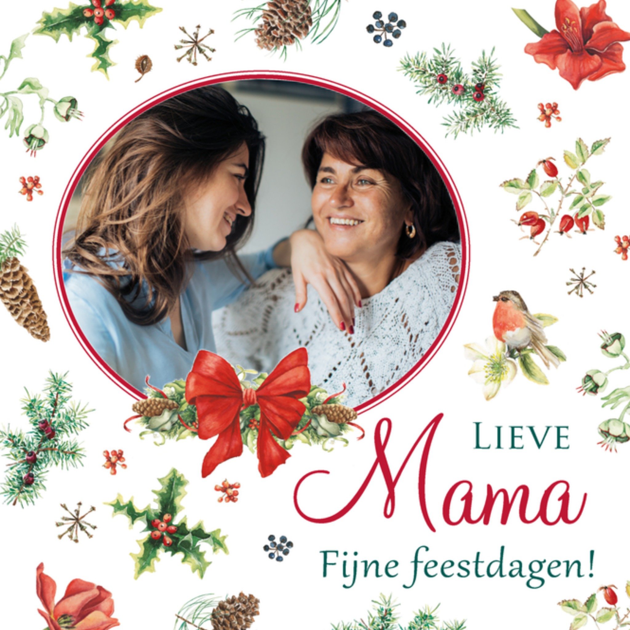 Kerstkaart Bloemen Foto Janneke Brinkman