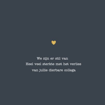 Greetz | Condoleance | We zijn er stil van