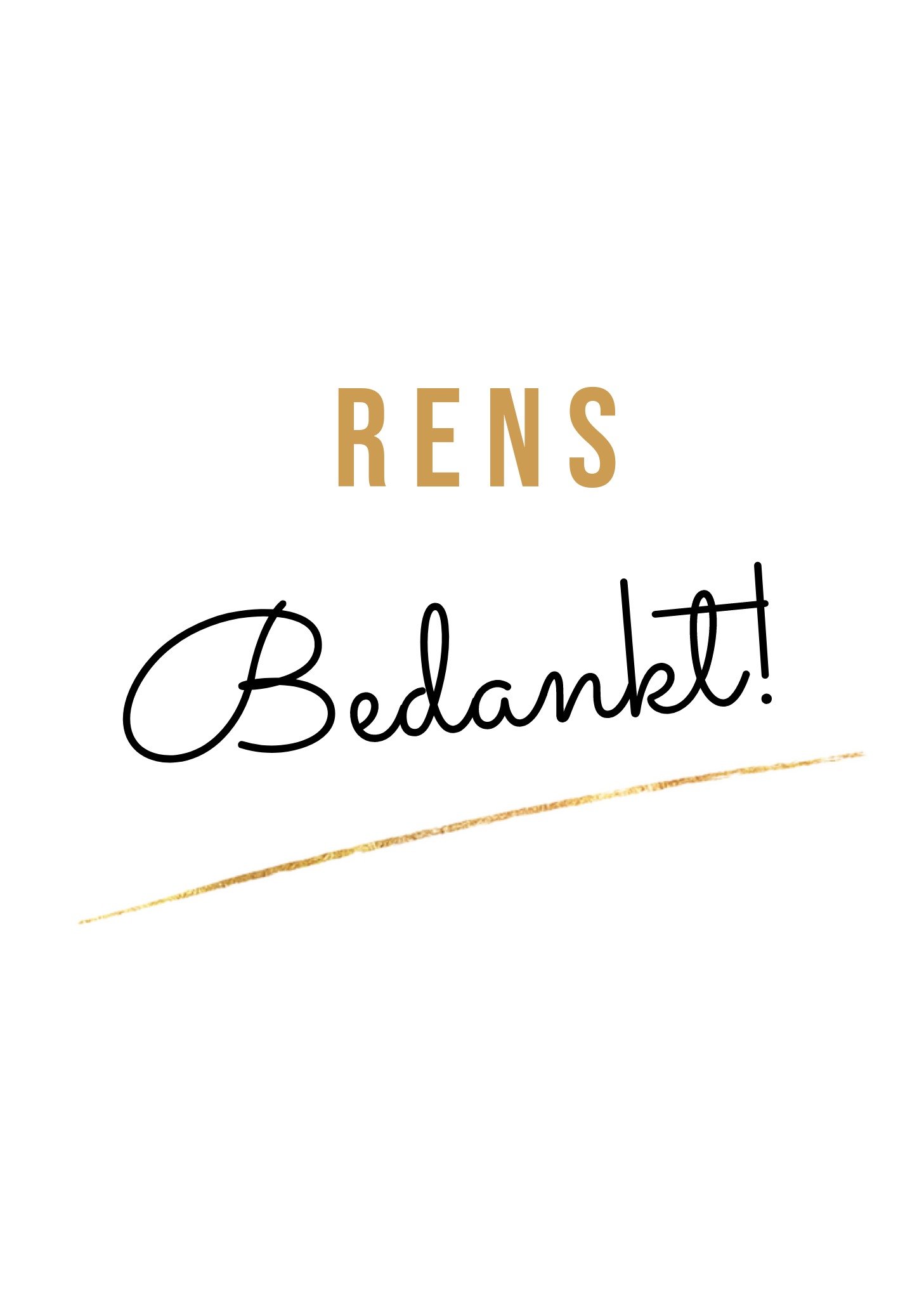 Bedankt kaart Zakelijk met eigen naam Kaart Greetz