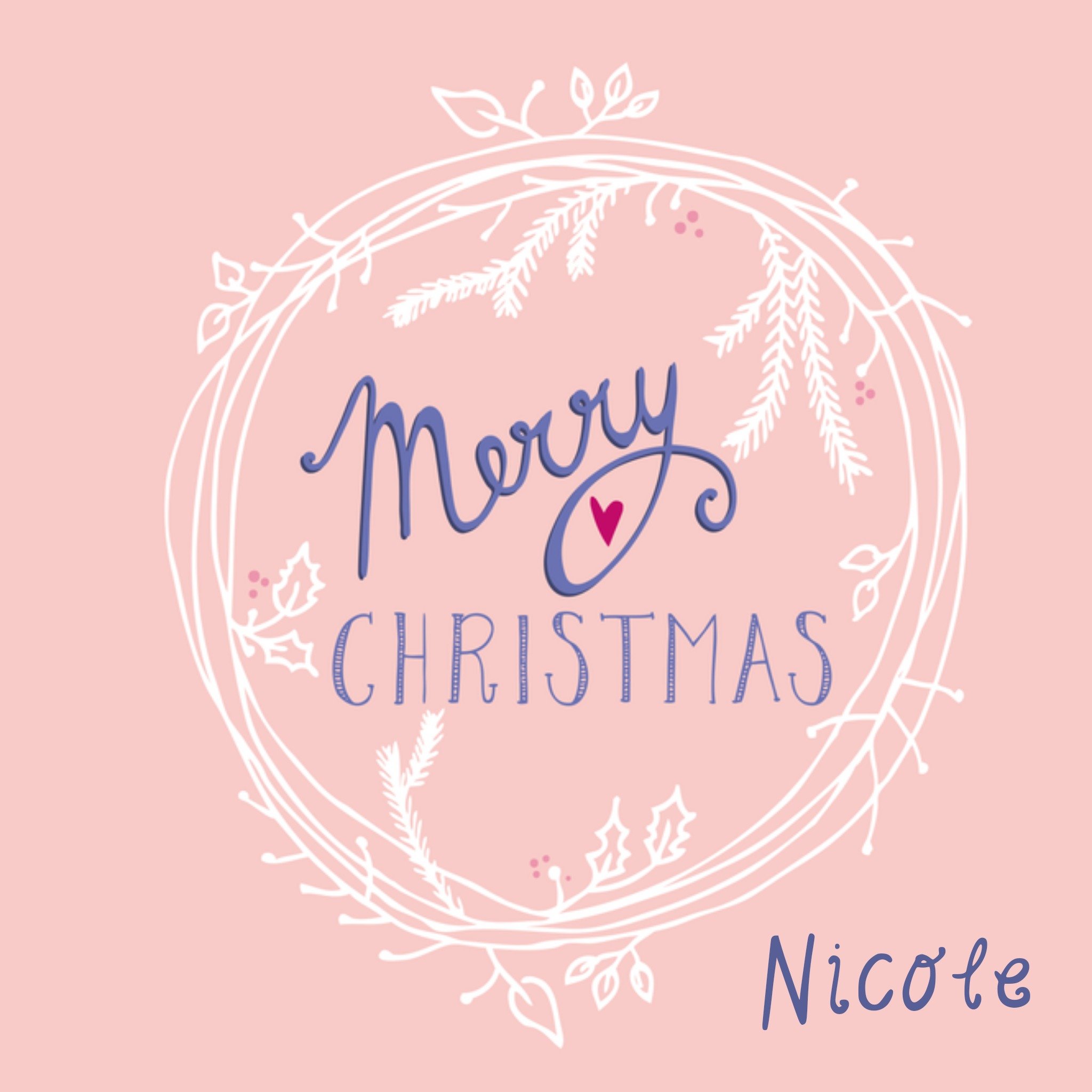 Funny Side Up Kerstkaart Merry Christmas Vierkant