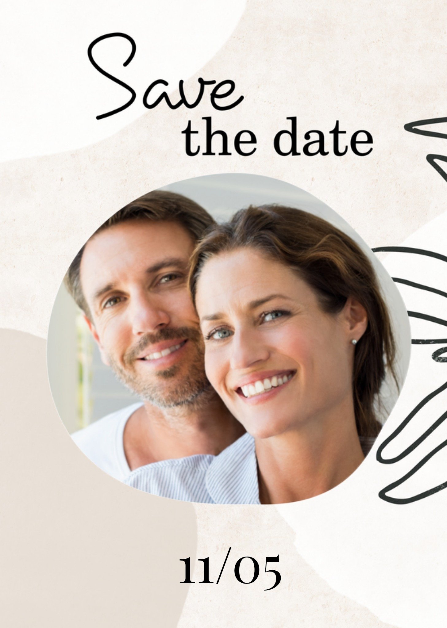 Save the date fotokaart datum Kaart Greetz