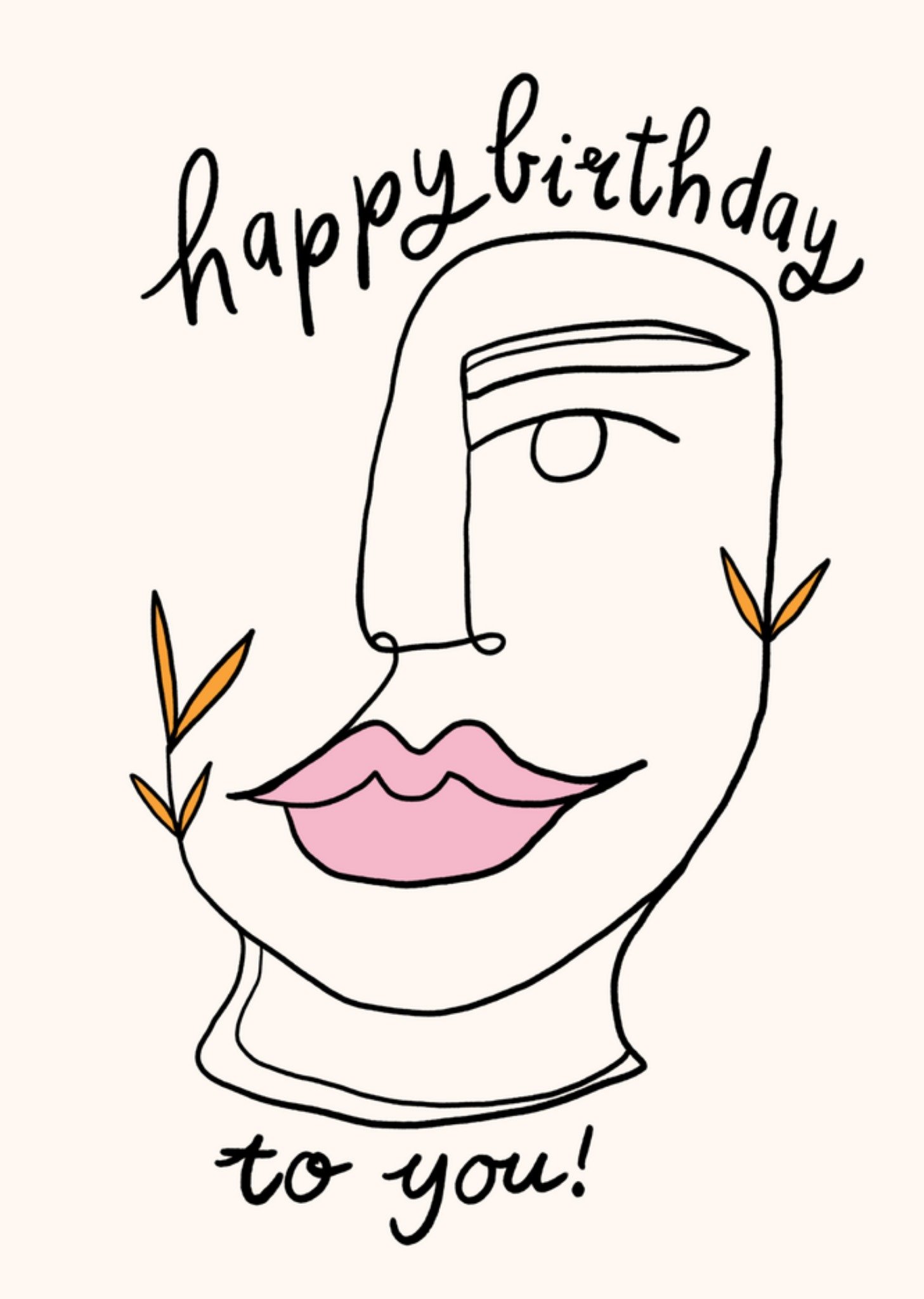 Greetz Verjaardagskaart Abstract Illustratie Standard Card