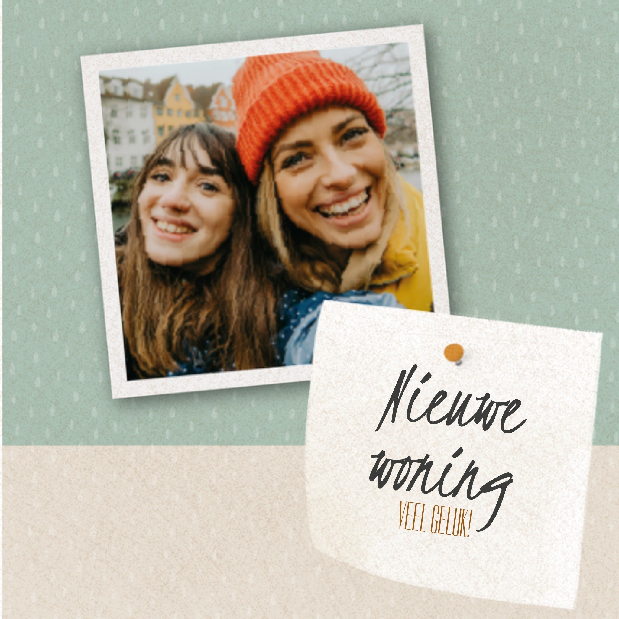 Greetz Verhuiskaart Vriendin Foto Vierkant