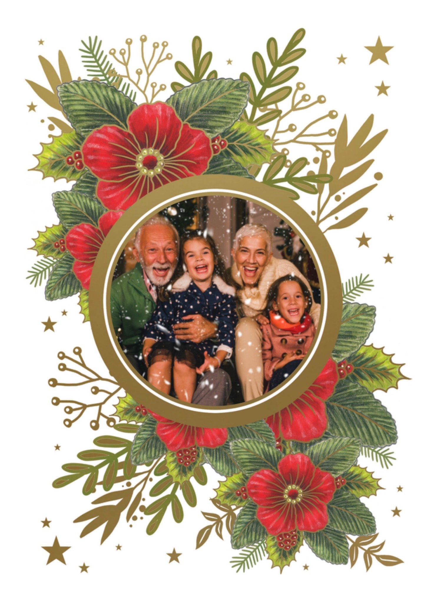 Nieuwjaarskaart Opa en Oma Kaart Paperclip