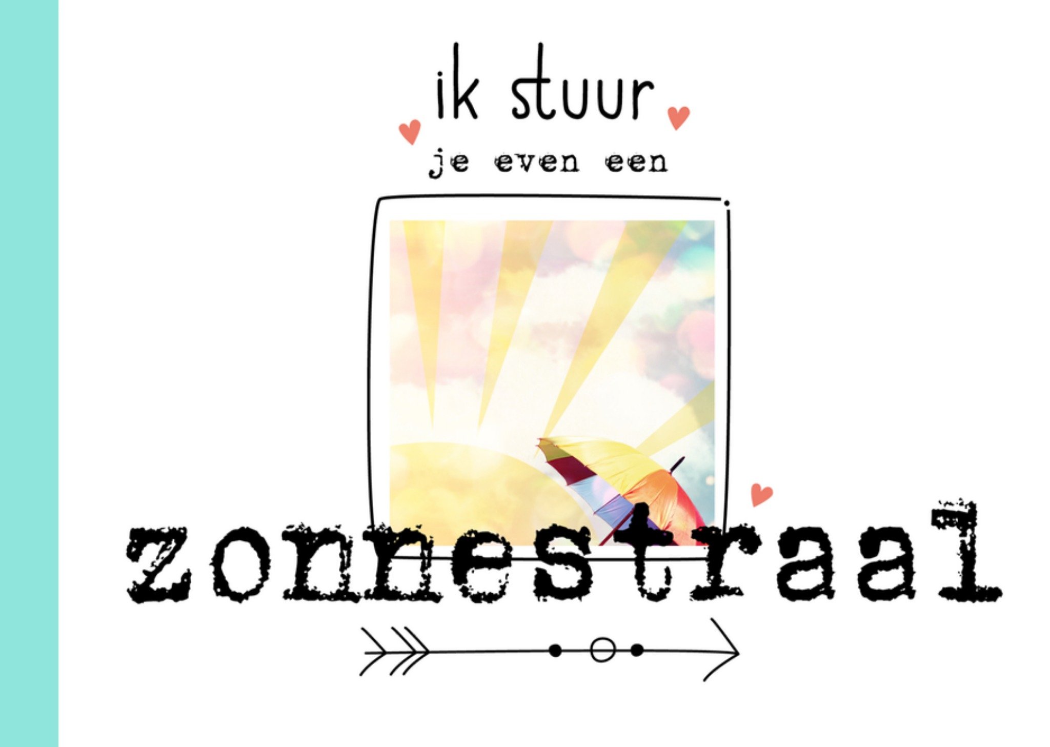 collectie Denken aan.. Zonnestraal Kaart Paperclip