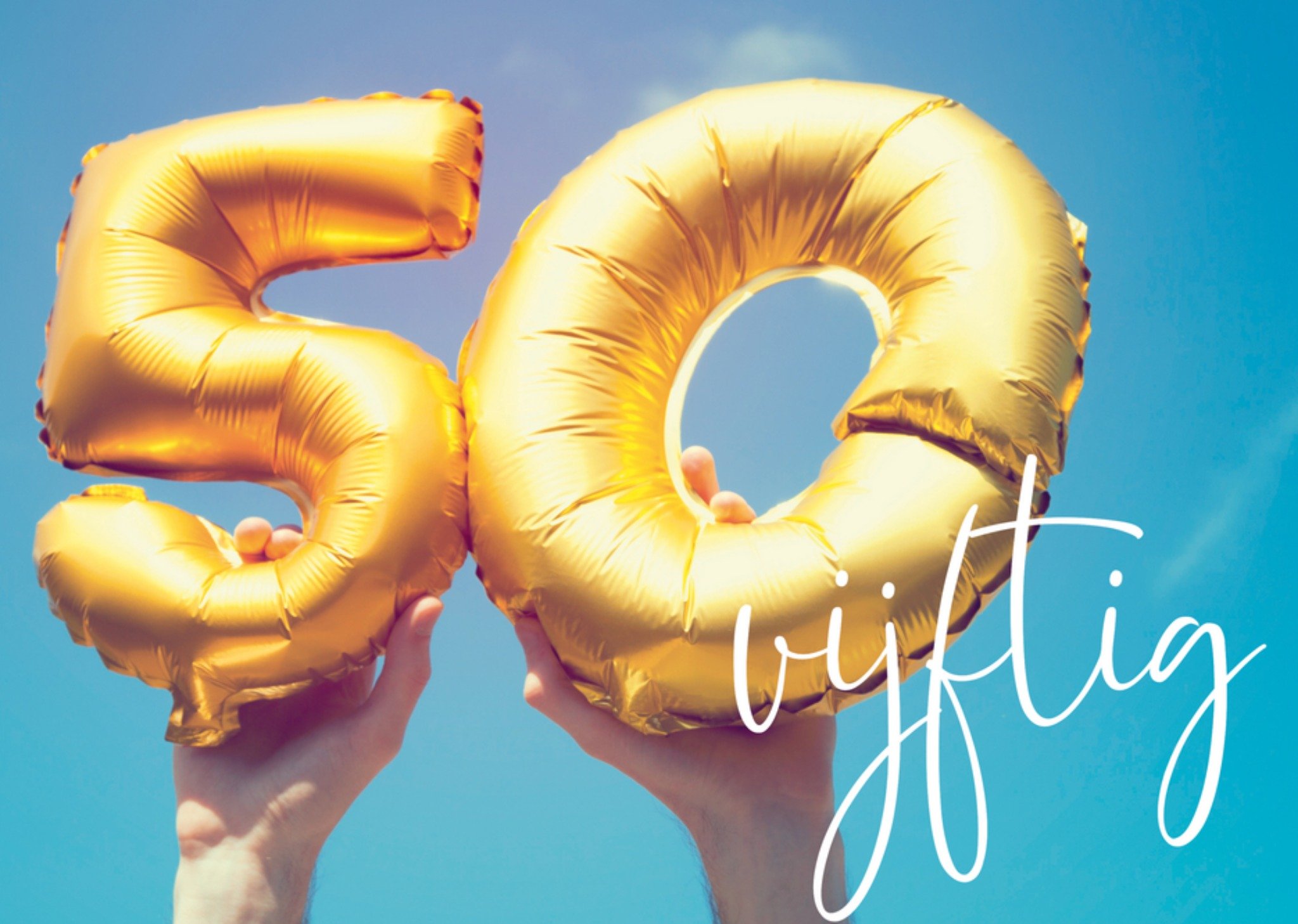 Verjaardagskaart Vijftig Paperclip