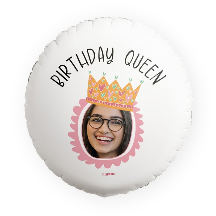 Ballon | Birthday Queen | Foto aanpasbaar