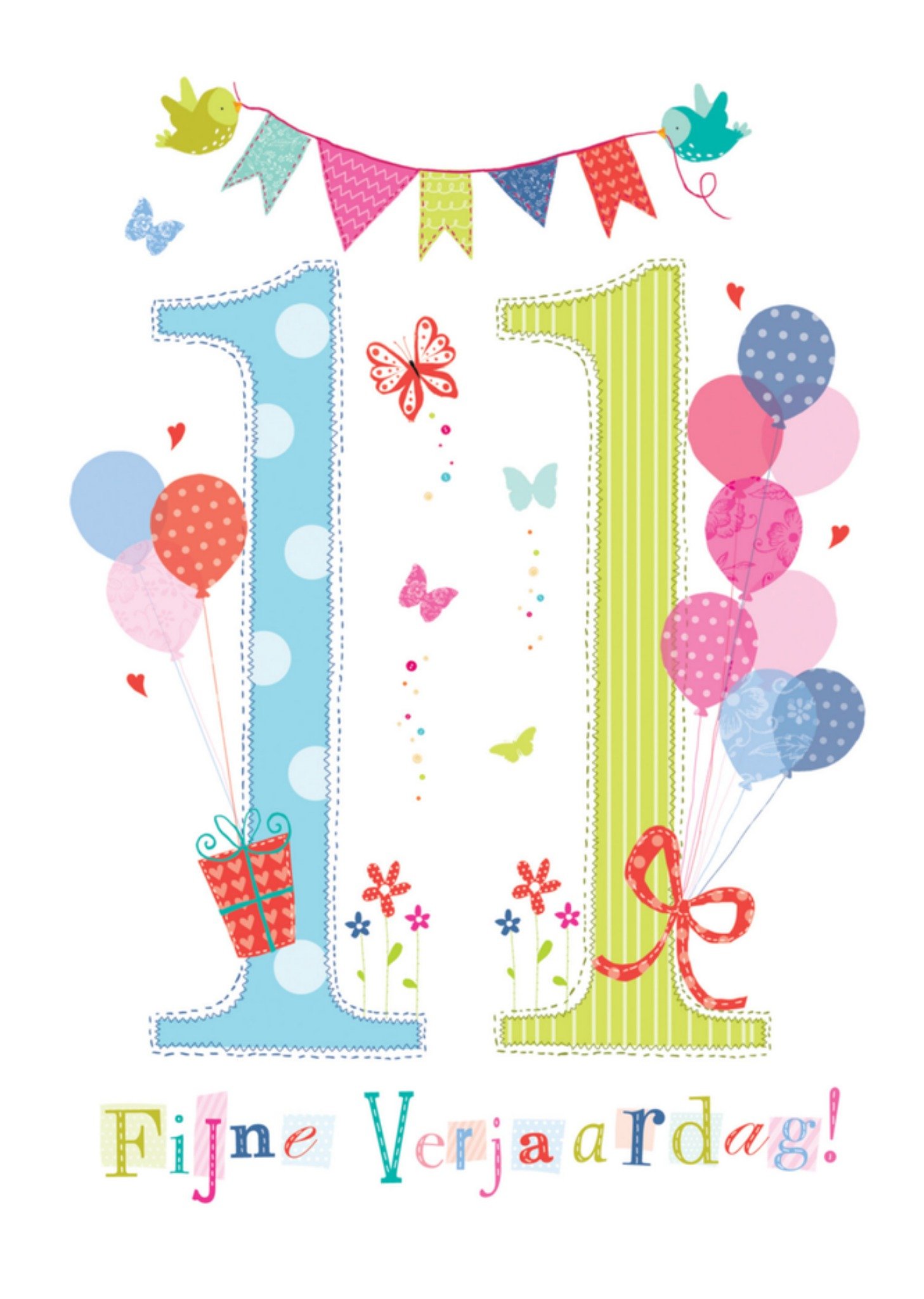 Abacus Verjaardagskaart 11 jaar Kaart Abacus Cards