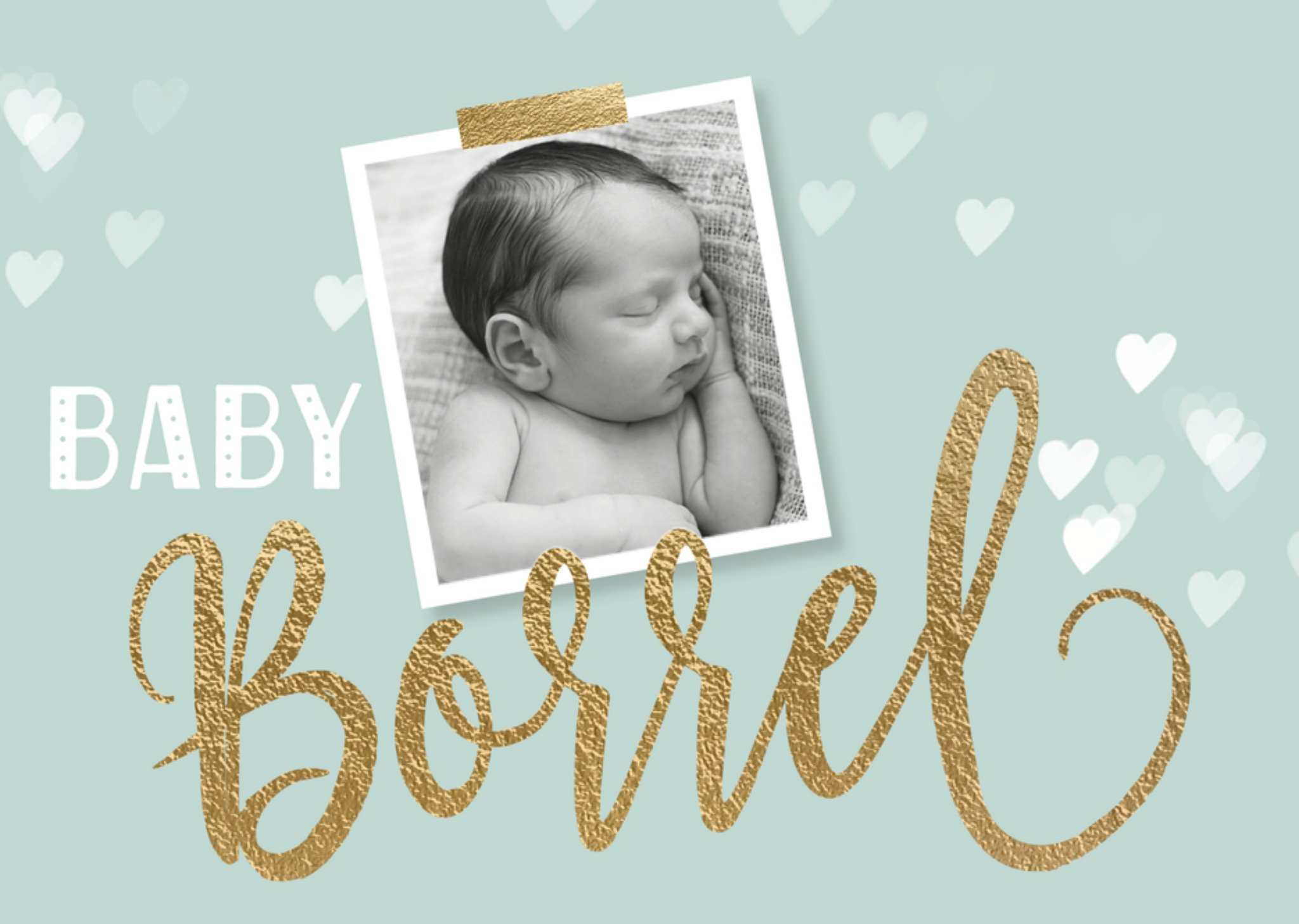 Kraamfeest baby borrel Kaart Luckz