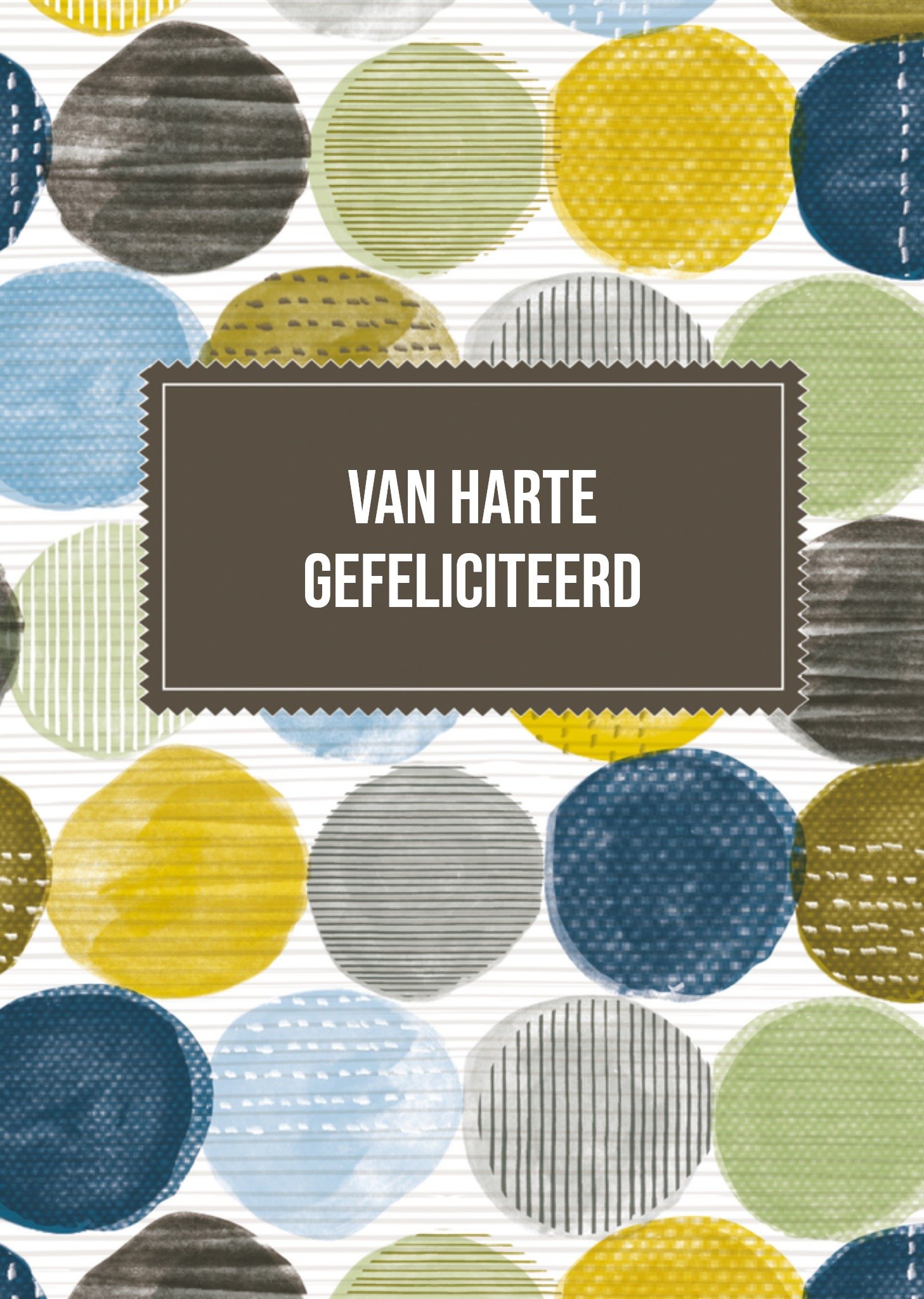 Verjaardagskaart Van harte gefeliciteerd Kaart TMS