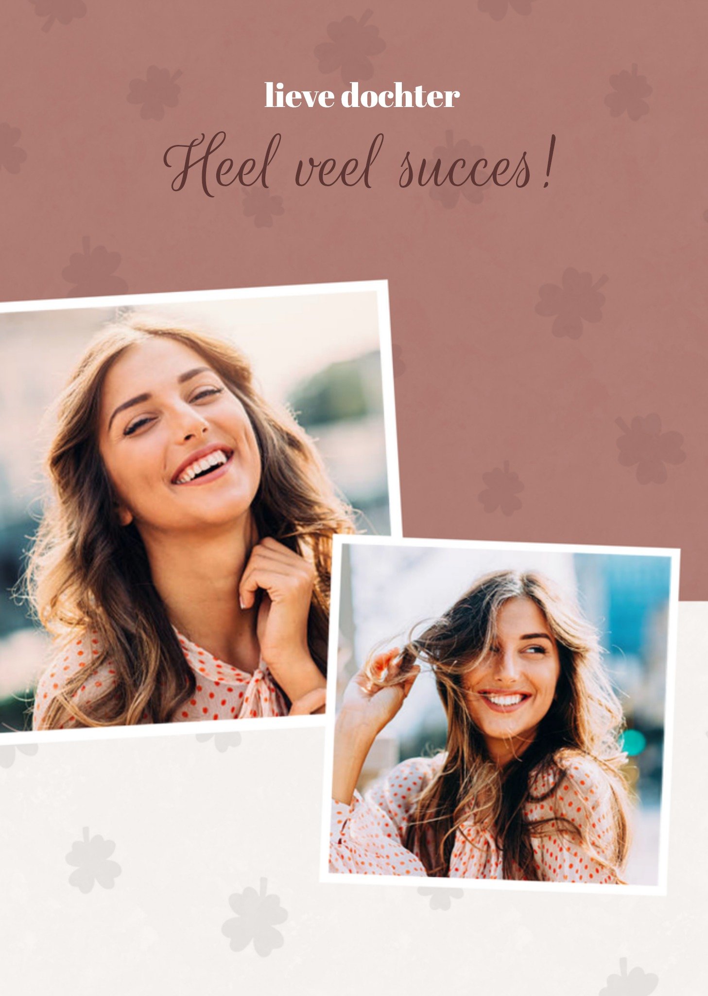 Greetz Succeskaart fotokaart dochter Standard Card