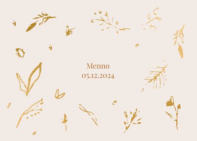 Greetz | Geboortekaart | Gouden