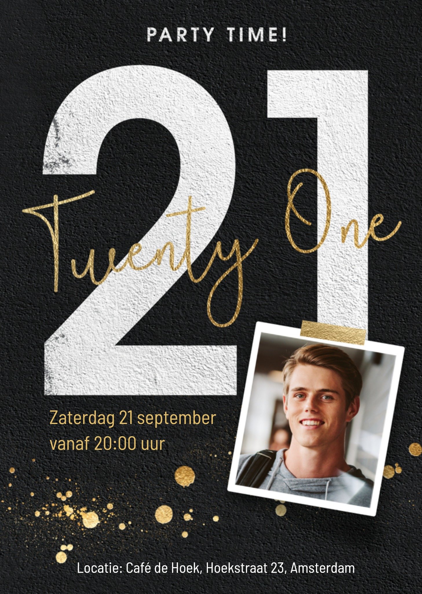 Luckz Uitnodiging Verjaardagsfeest 21 jaar Standard Card