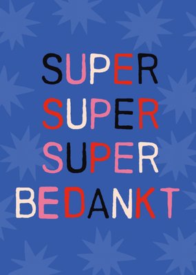 Sadler Jones | Bedankkaart | super bedankt