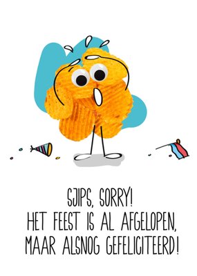 Paperclip | Verjaardagskaart | Sorry verjaardag vergeten