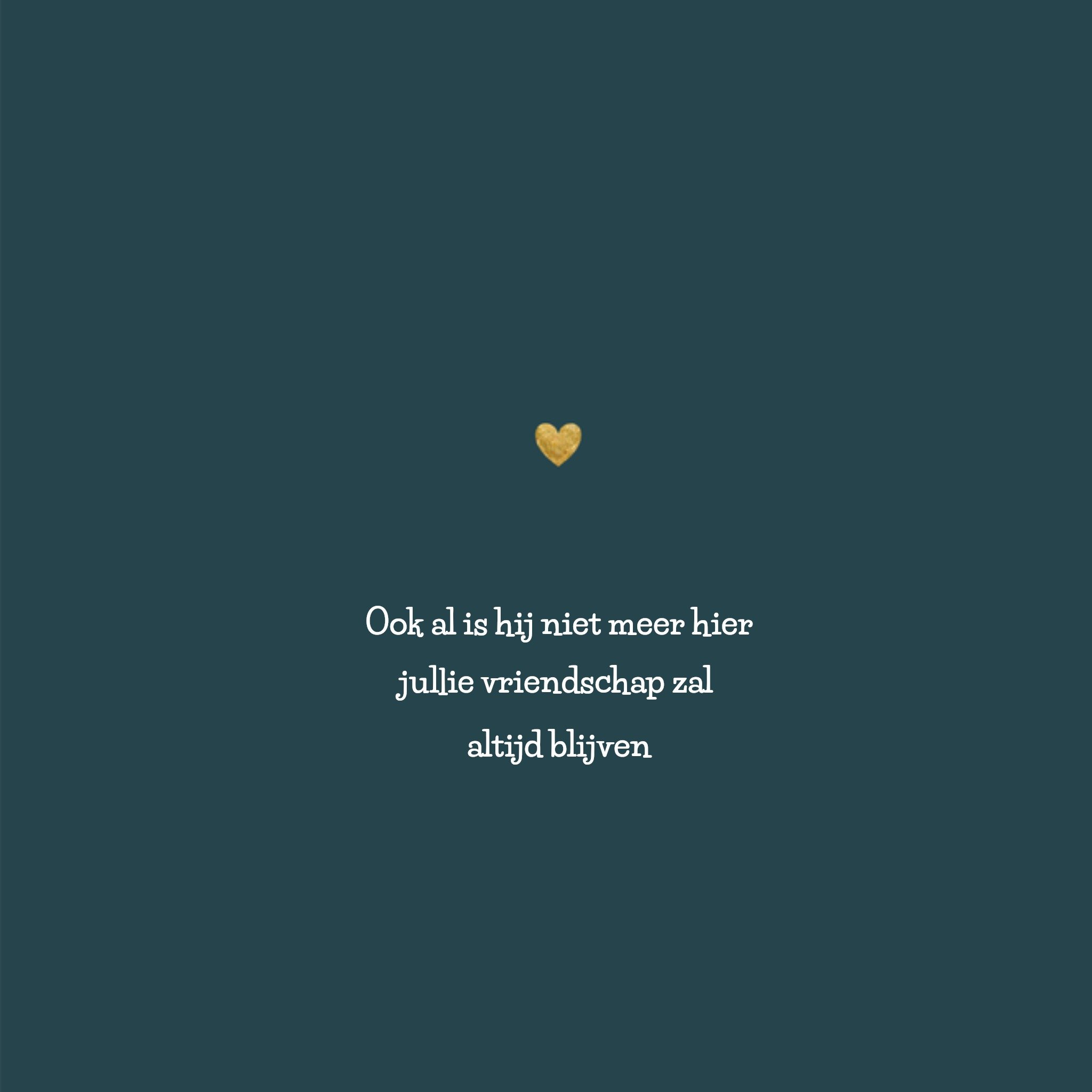 Greetz Condoleancekaart Hart Vierkant