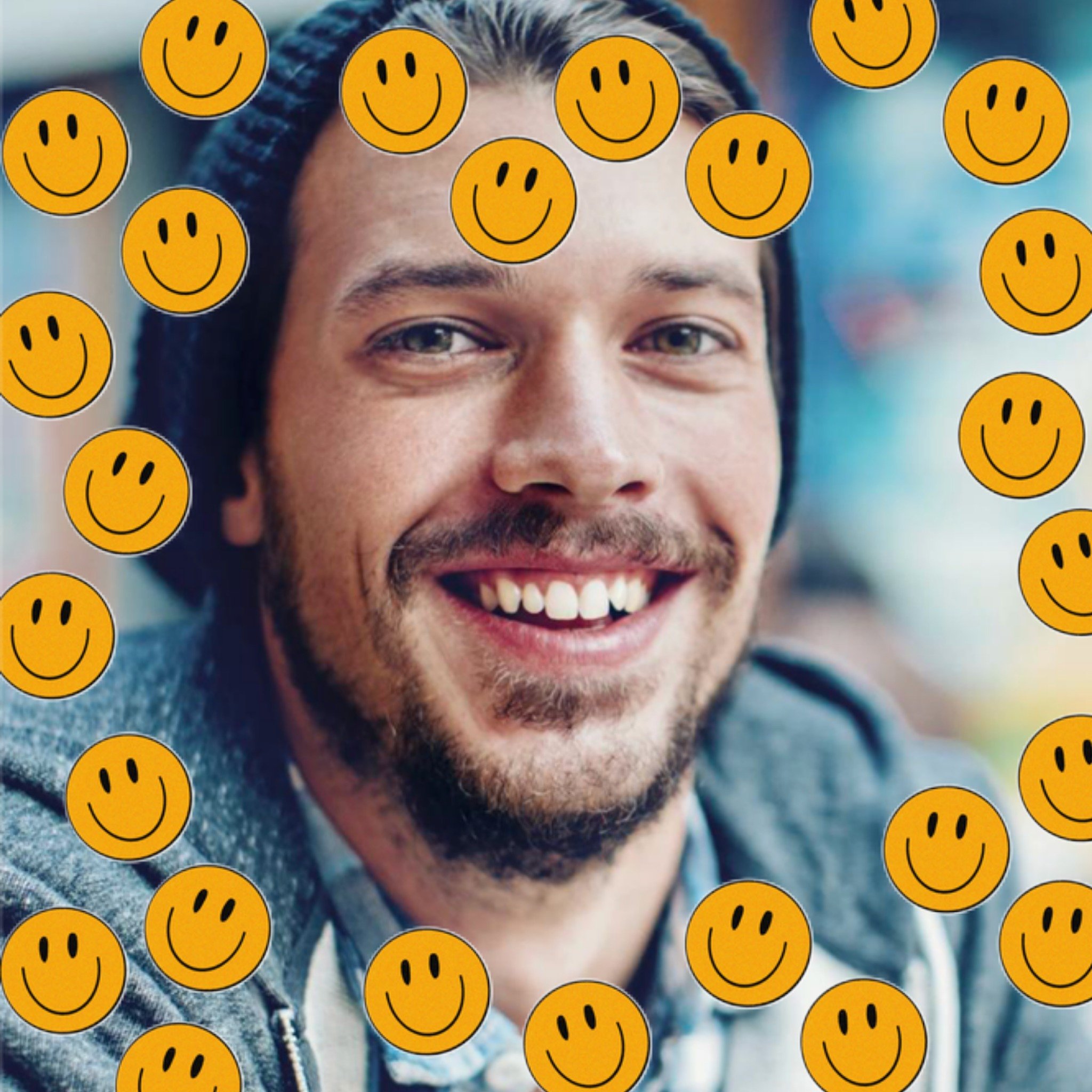 Greetz Verjaardagskaart Met foto Smiley Vierkant