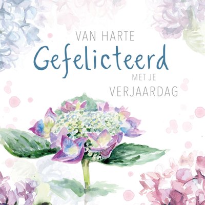 Michelle Dujardin | Verjaardagskaart | Van harte gefeliciteerd