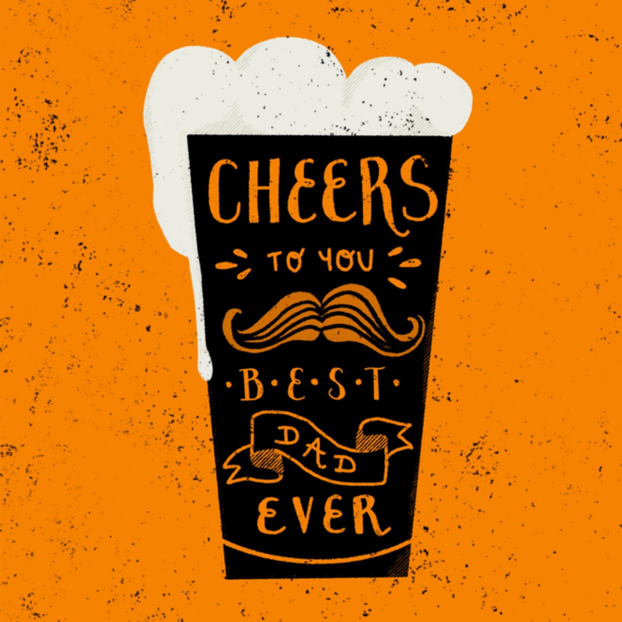 Greetz Vaderdagkaart Cheers to you Best dad Vierkant