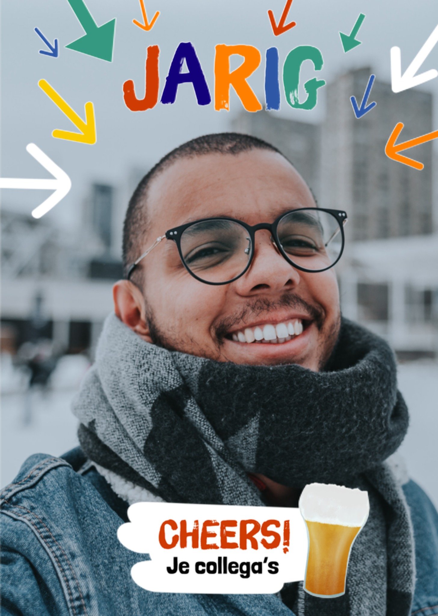 Verjaardagskaart Cheers! Greetz