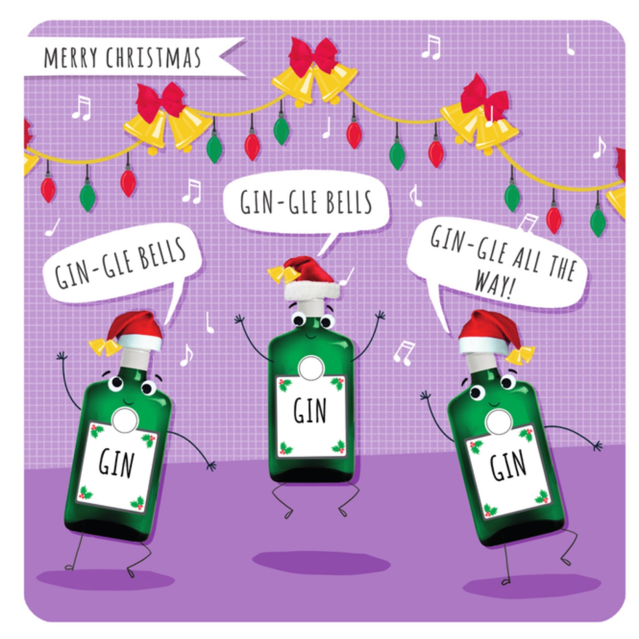 Kerstkaart Gin humor Paperlink