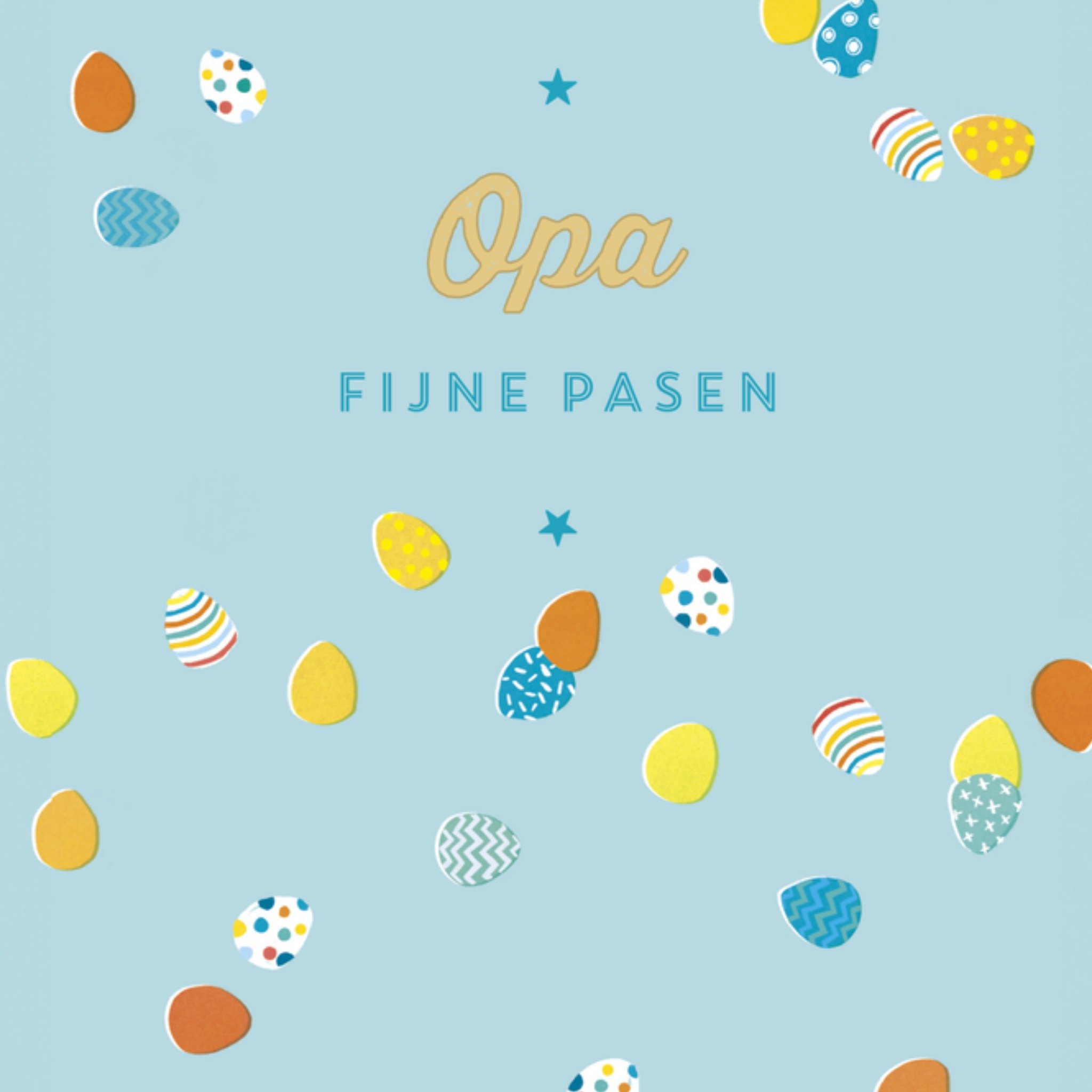 Paaskaart opa eitjes Vierkante Kaart UK Greetings