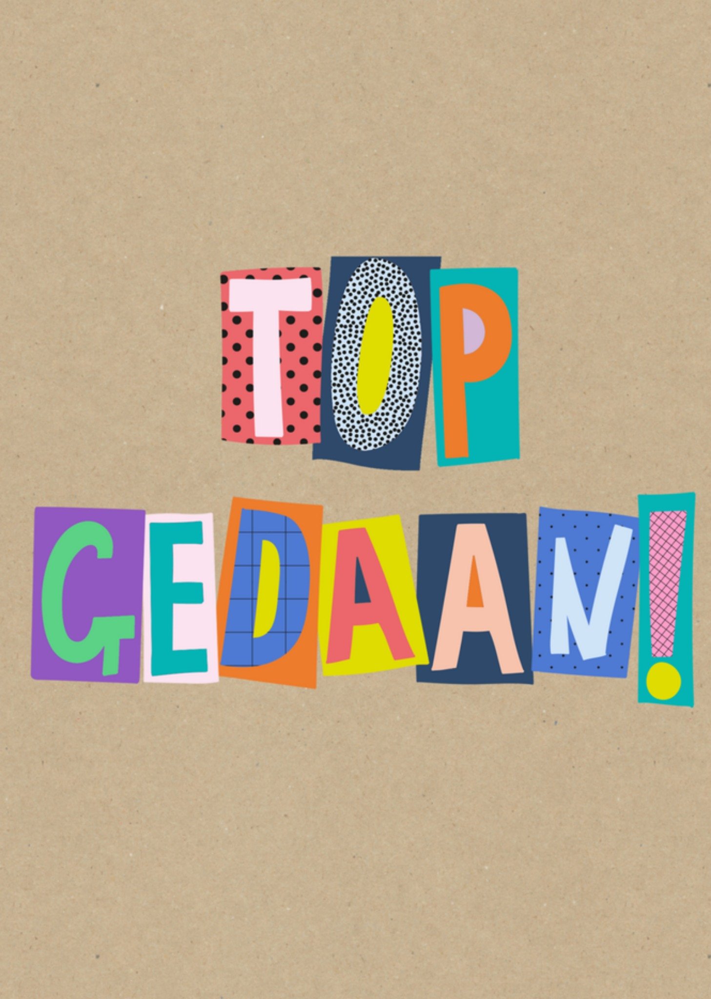 Greetz Geslaagd kaart top gedaan Standard Card
