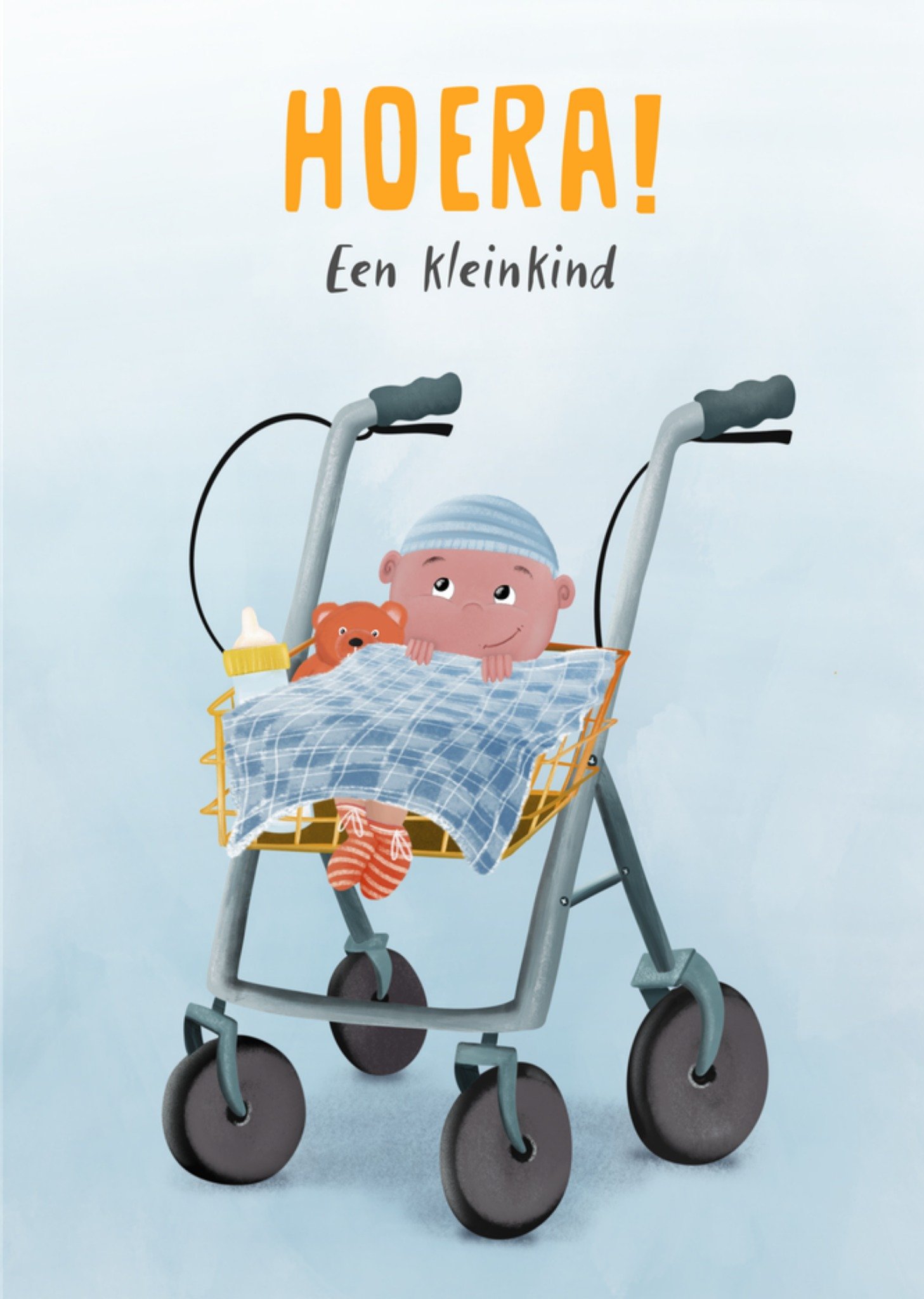 Patricia Hooning Geboortekaart Hoera! Kleinkind Kaart Fishuals